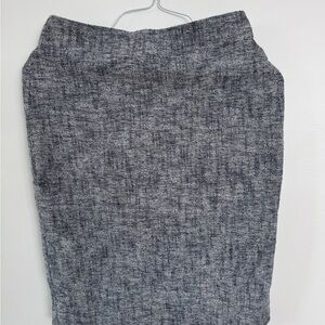 J. Crew Textured Black Pencil Skirt